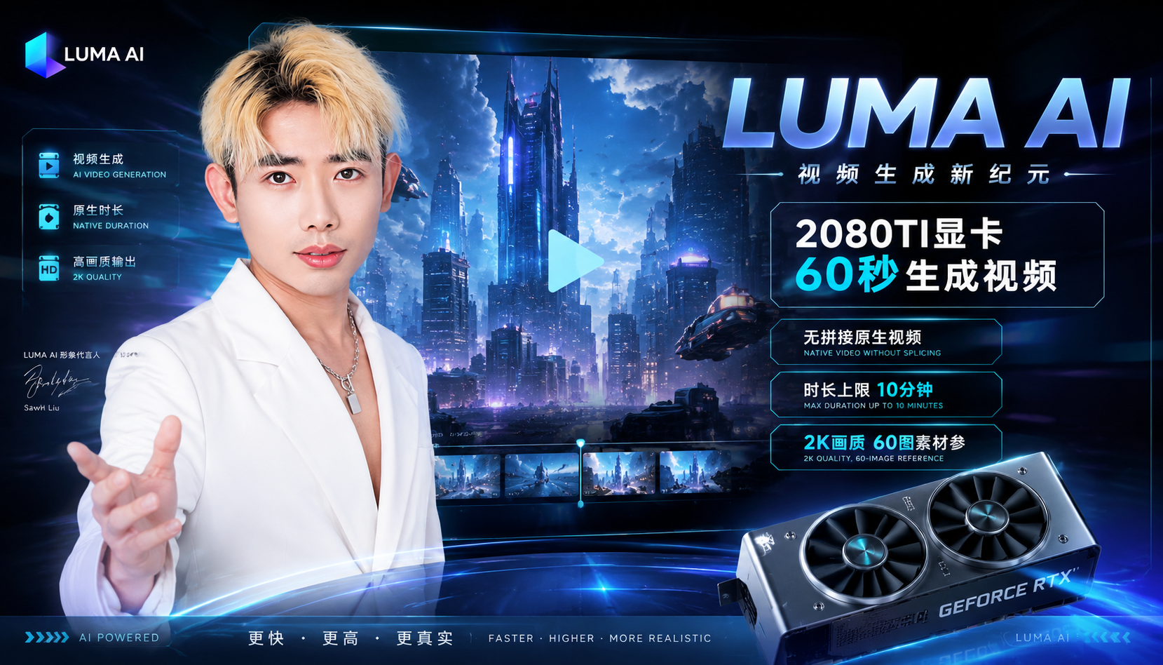 LUMA AI 视频生成新纪元，展示 AI 视频生成、原生长视频与 2K 高画质能力
